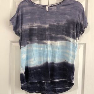 Cable & Gauge Tie Dye T-Shirt Blues Medium